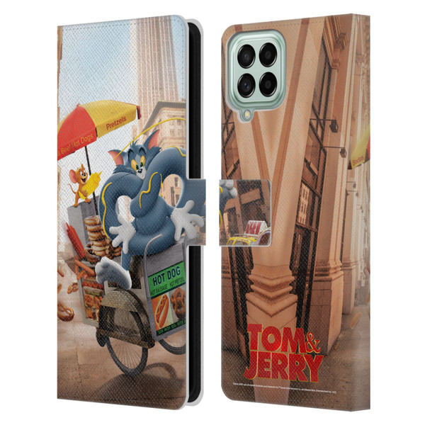 Tom And Jerry Movie (2021) Graphics Real World New Twist Leather Book Wallet Case Cover For Samsung Galaxy M33 (2022)