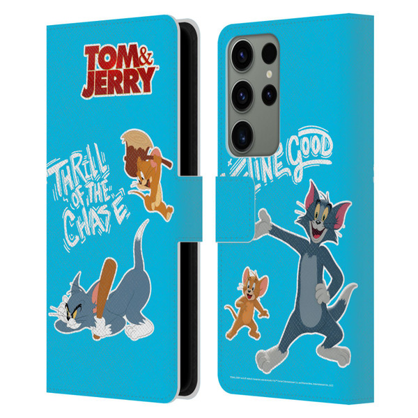Tom And Jerry Movie (2021) Graphics Characters 2 Leather Book Wallet Case Cover For Samsung Galaxy S23 Ultra 5G