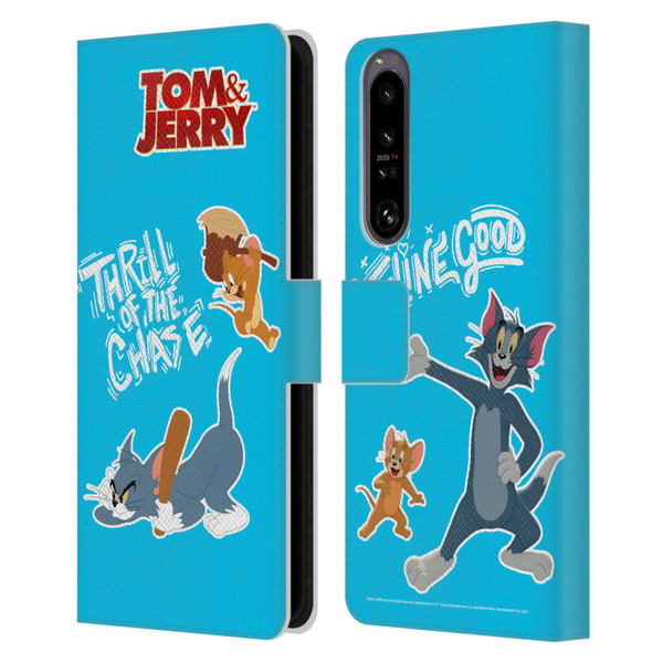 Tom And Jerry Movie (2021) Graphics Characters 2 Leather Book Wallet Case Cover For Sony Xperia 1 IV