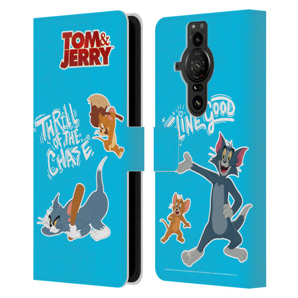 Tom And Jerry Movie (2021) Graphics Characters 2 Leather Book Wallet Case Cover For Sony Xperia Pro-I