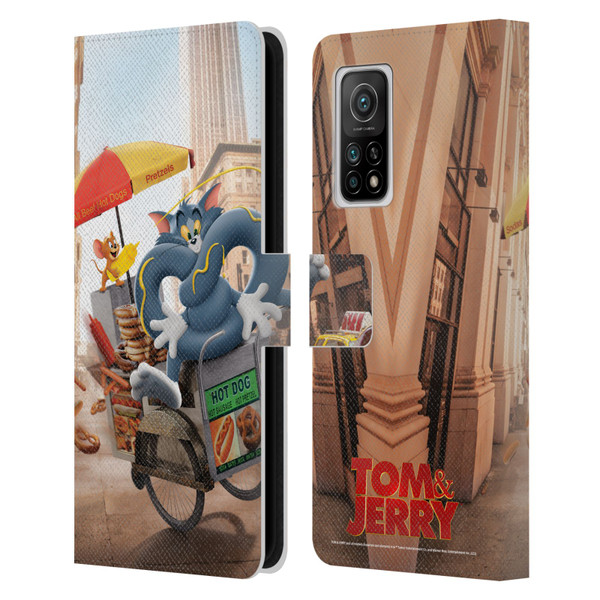 Tom And Jerry Movie (2021) Graphics Real World New Twist Leather Book Wallet Case Cover For Xiaomi Mi 10T 5G