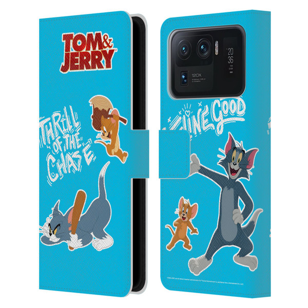 Tom And Jerry Movie (2021) Graphics Characters 2 Leather Book Wallet Case Cover For Xiaomi Mi 11 Ultra