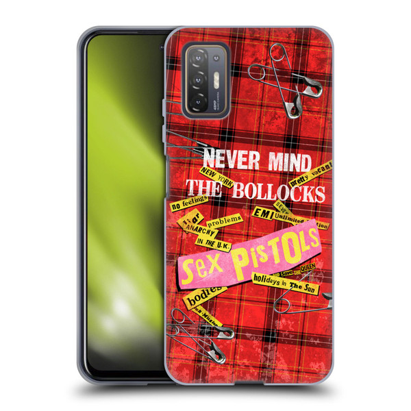 Sex Pistols Band Art Tartan Print Song Art Soft Gel Case for HTC Desire 21 Pro 5G