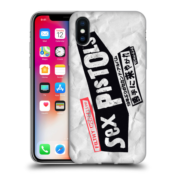Sex Pistols Band Art Filthy Lucre Live Soft Gel Case for Apple iPhone X / iPhone XS