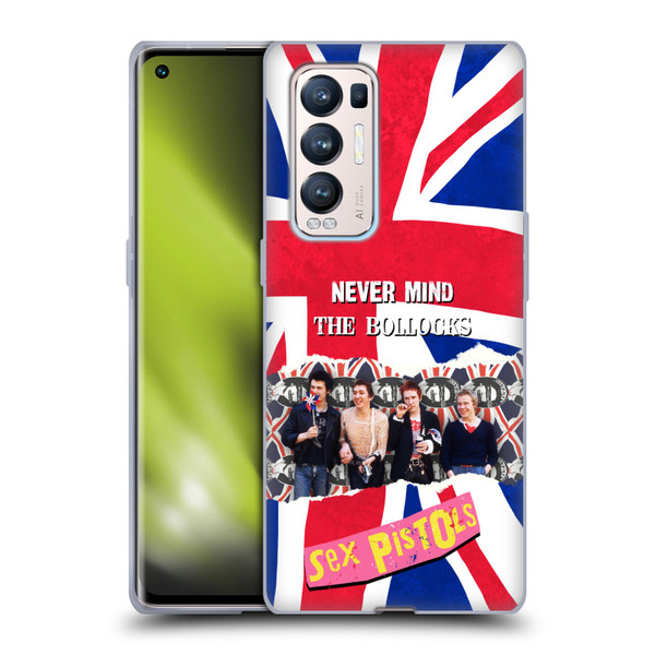 Sex Pistols Band Art Group Photo Soft Gel Case for OPPO Find X3 Neo / Reno5 Pro+ 5G