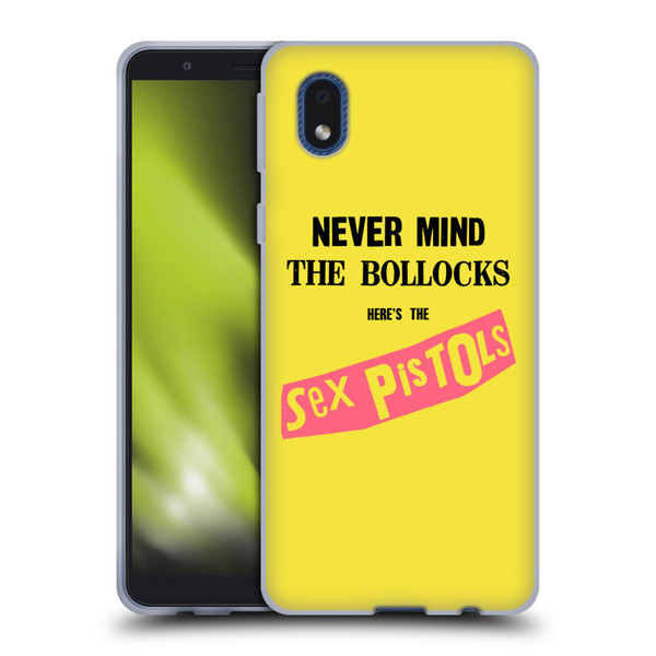 Sex Pistols Band Art NMTB Album Soft Gel Case for Samsung Galaxy A01 Core (2020)