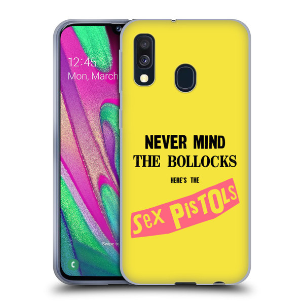 Sex Pistols Band Art NMTB Album Soft Gel Case for Samsung Galaxy A40 (2019)