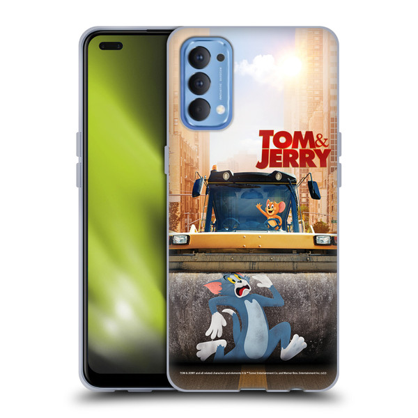 Tom And Jerry Movie (2021) Graphics Rolling Soft Gel Case for OPPO Reno 4 5G