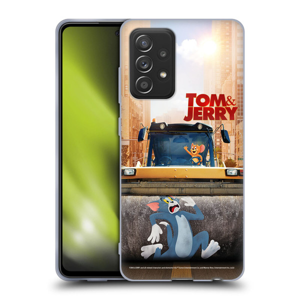 Tom And Jerry Movie (2021) Graphics Rolling Soft Gel Case for Samsung Galaxy A52 / A52s / 5G (2021)