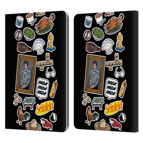 Seinfeld Graphics Sticker Collage Leather Book Wallet Case Cover For Amazon Kindle Paperwhite 1 / 2 / 3