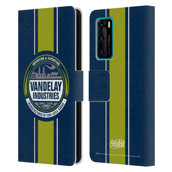 Seinfeld Graphics Vandelay Industries Leather Book Wallet Case Cover For Huawei P40 5G