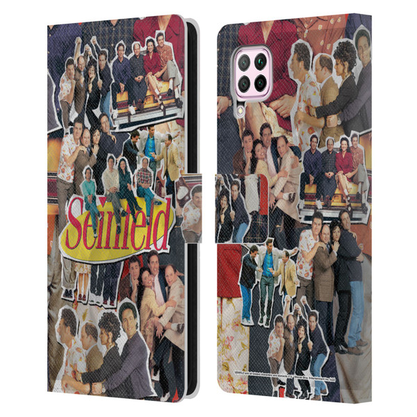 Seinfeld Graphics Collage Leather Book Wallet Case Cover For Huawei Nova 6 SE / P40 Lite