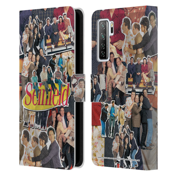 Seinfeld Graphics Collage Leather Book Wallet Case Cover For Huawei Nova 7 SE/P40 Lite 5G