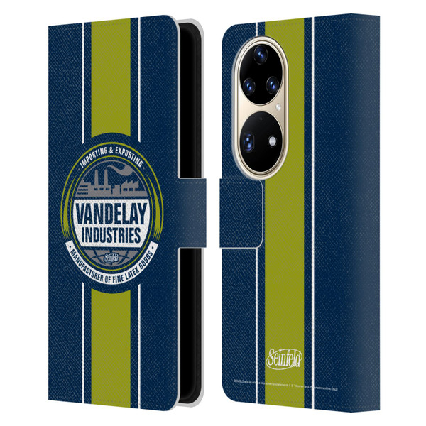 Seinfeld Graphics Vandelay Industries Leather Book Wallet Case Cover For Huawei P50 Pro