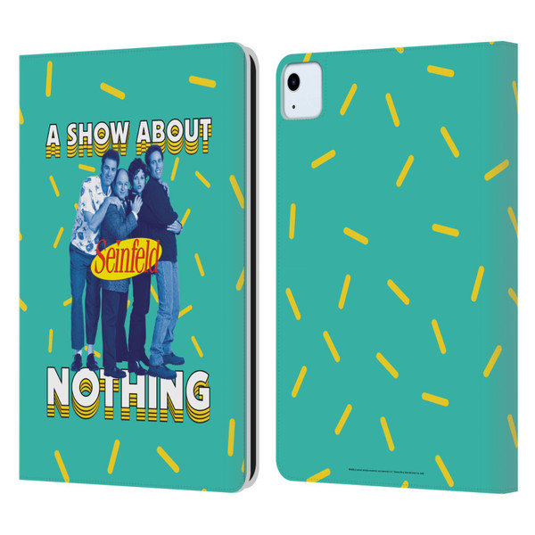 Seinfeld Graphics A Show About Nothing Leather Book Wallet Case Cover For Apple iPad Air 2020 / 2022