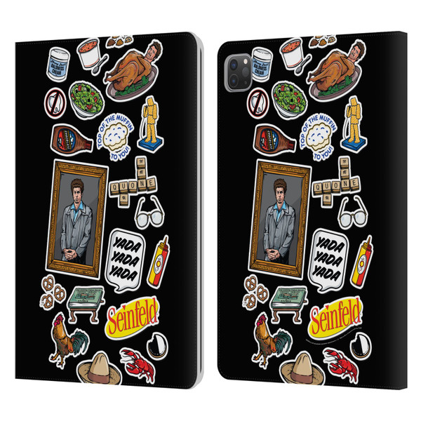 Seinfeld Graphics Sticker Collage Leather Book Wallet Case Cover For Apple iPad Pro 11 2020 / 2021 / 2022