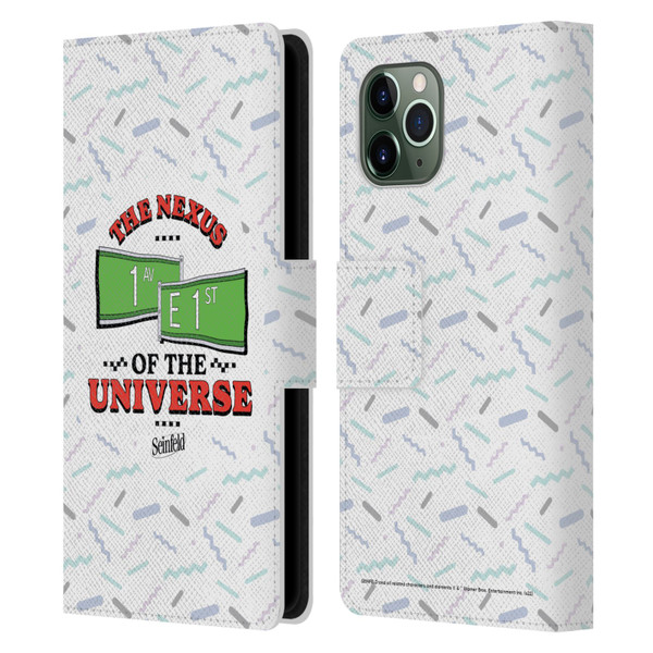 Seinfeld Graphics Nexus Of The Universe Leather Book Wallet Case Cover For Apple iPhone 11 Pro