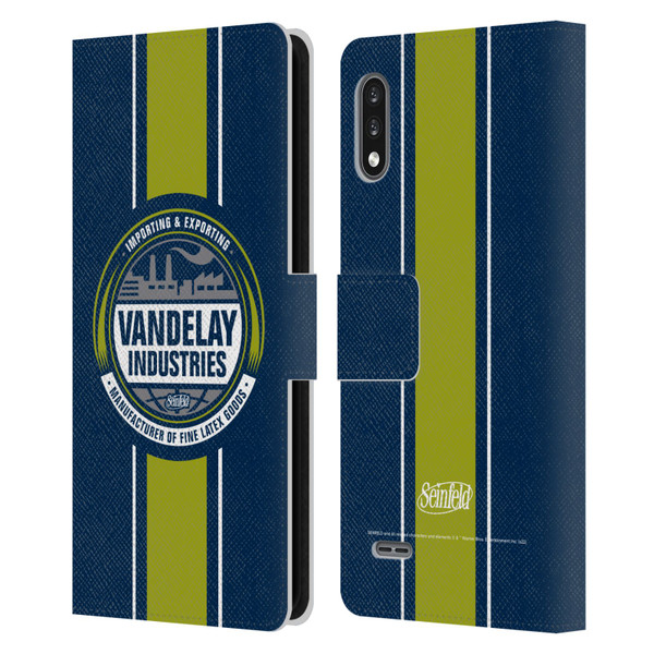 Seinfeld Graphics Vandelay Industries Leather Book Wallet Case Cover For LG K22