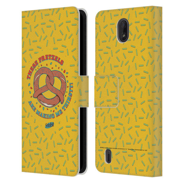 Seinfeld Graphics These Pretzels Leather Book Wallet Case Cover For Nokia C01 Plus/C1 2nd Edition