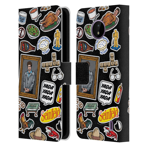 Seinfeld Graphics Sticker Collage Leather Book Wallet Case Cover For Nokia C10 / C20
