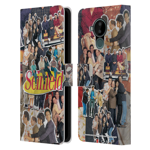 Seinfeld Graphics Collage Leather Book Wallet Case Cover For Nokia C30