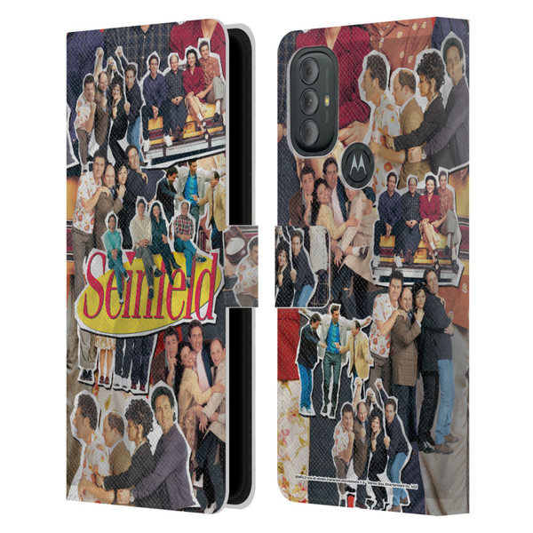 Seinfeld Graphics Collage Leather Book Wallet Case Cover For Motorola Moto G10 / Moto G20 / Moto G30