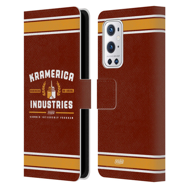 Seinfeld Graphics Kramerica Industries Leather Book Wallet Case Cover For OnePlus 9 Pro