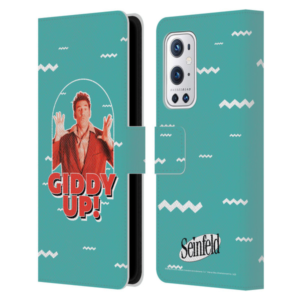 Seinfeld Graphics Giddy Up! Leather Book Wallet Case Cover For OnePlus 9 Pro