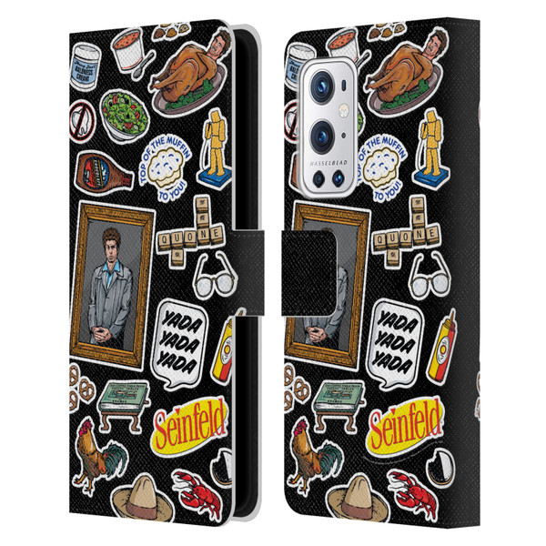 Seinfeld Graphics Sticker Collage Leather Book Wallet Case Cover For OnePlus 9 Pro