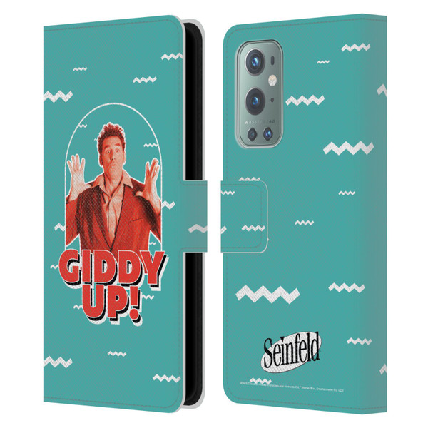Seinfeld Graphics Giddy Up! Leather Book Wallet Case Cover For OnePlus 9
