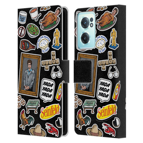 Seinfeld Graphics Sticker Collage Leather Book Wallet Case Cover For OnePlus Nord CE 2 5G