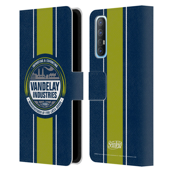 Seinfeld Graphics Vandelay Industries Leather Book Wallet Case Cover For OPPO Find X2 Neo 5G