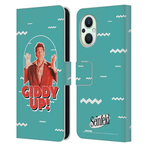 Seinfeld Graphics Giddy Up! Leather Book Wallet Case Cover For OPPO Reno8 Lite