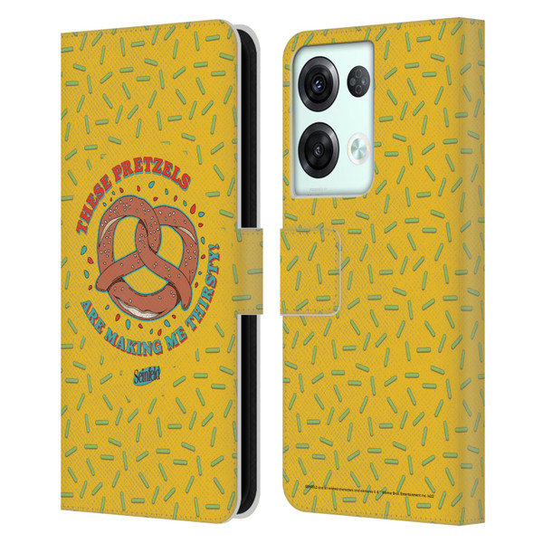 Seinfeld Graphics These Pretzels Leather Book Wallet Case Cover For OPPO Reno8 Pro