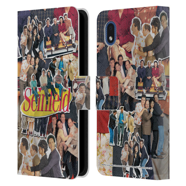 Seinfeld Graphics Collage Leather Book Wallet Case Cover For Samsung Galaxy A01 Core (2020)