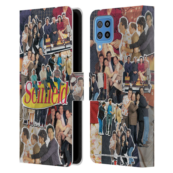 Seinfeld Graphics Collage Leather Book Wallet Case Cover For Samsung Galaxy F22 (2021)