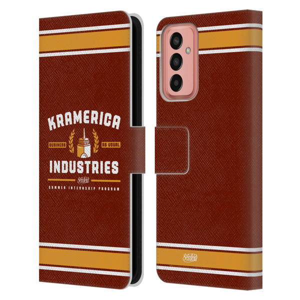 Seinfeld Graphics Kramerica Industries Leather Book Wallet Case Cover For Samsung Galaxy M13 (2022)