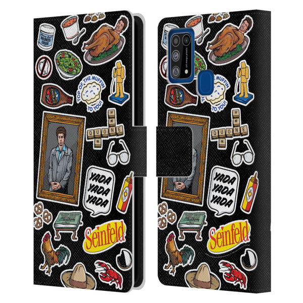 Seinfeld Graphics Sticker Collage Leather Book Wallet Case Cover For Samsung Galaxy M31 (2020)