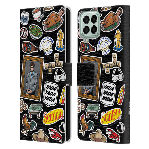Seinfeld Graphics Sticker Collage Leather Book Wallet Case Cover For Samsung Galaxy M33 (2022)