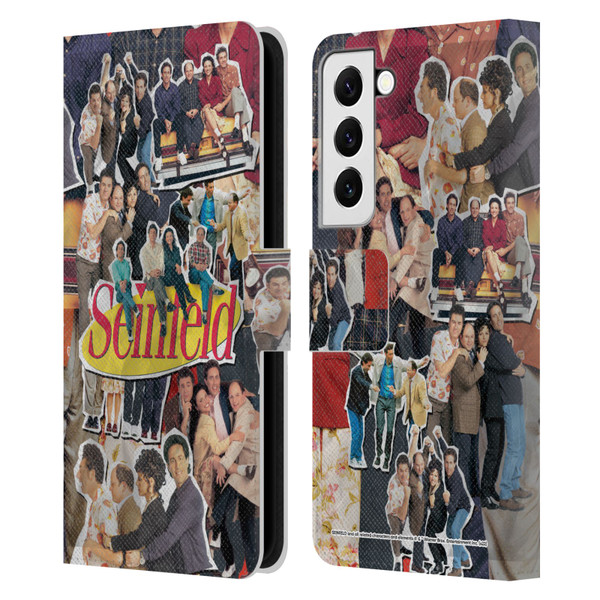 Seinfeld Graphics Collage Leather Book Wallet Case Cover For Samsung Galaxy S22 5G