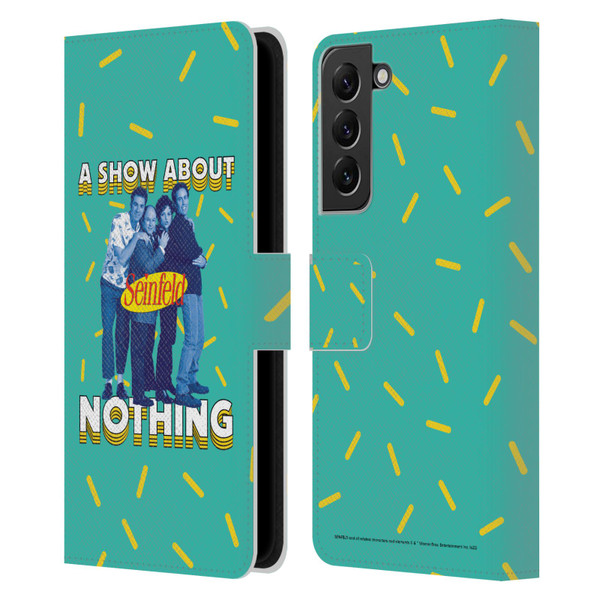 Seinfeld Graphics A Show About Nothing Leather Book Wallet Case Cover For Samsung Galaxy S22+ 5G