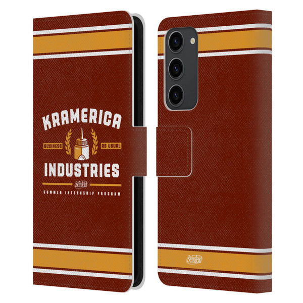 Seinfeld Graphics Kramerica Industries Leather Book Wallet Case Cover For Samsung Galaxy S23+ 5G