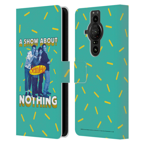 Seinfeld Graphics A Show About Nothing Leather Book Wallet Case Cover For Sony Xperia Pro-I