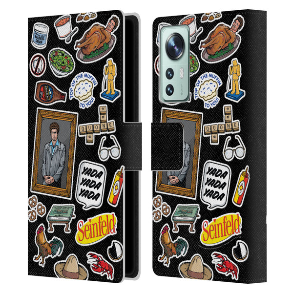 Seinfeld Graphics Sticker Collage Leather Book Wallet Case Cover For Xiaomi 12