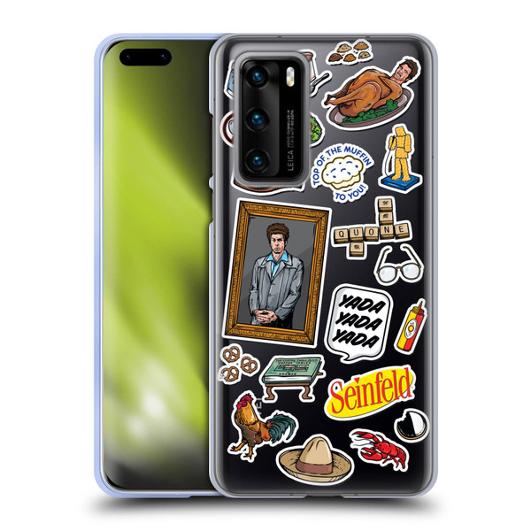 Seinfeld Graphics Sticker Collage Soft Gel Case for Huawei P40 5G