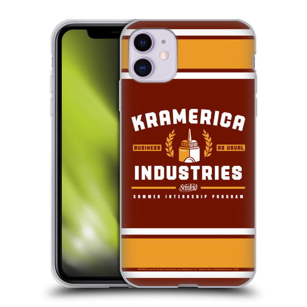 Seinfeld Graphics Kramerica Industries Soft Gel Case for Apple iPhone 11