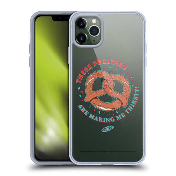 Seinfeld Graphics These Pretzels Soft Gel Case for Apple iPhone 11 Pro Max