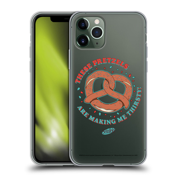 Seinfeld Graphics These Pretzels Soft Gel Case for Apple iPhone 11 Pro