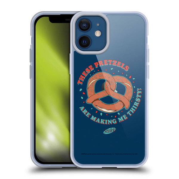 Seinfeld Graphics These Pretzels Soft Gel Case for Apple iPhone 12 Mini