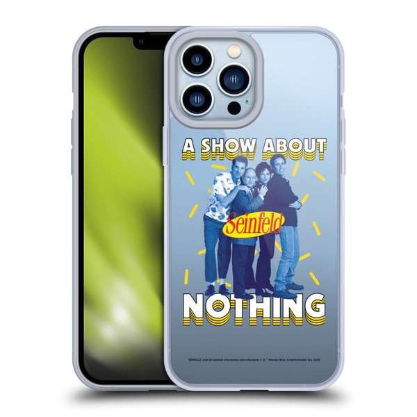 Seinfeld Graphics A Show About Nothing Soft Gel Case for Apple iPhone 13 Pro Max